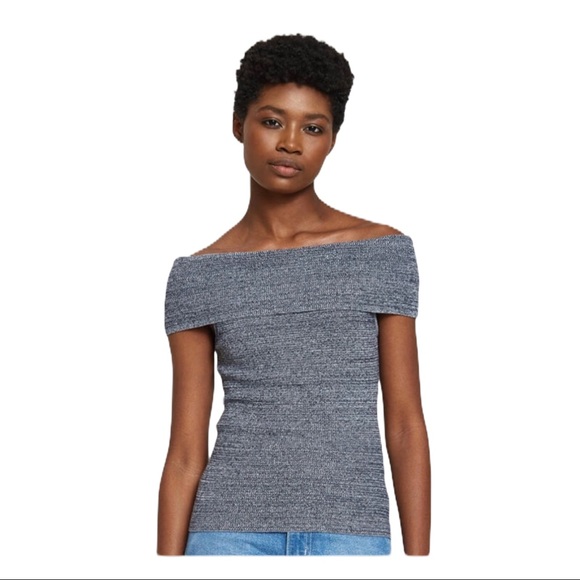 Ganni Vermont Off the Shoulder Top NWT - Picture 5 of 12